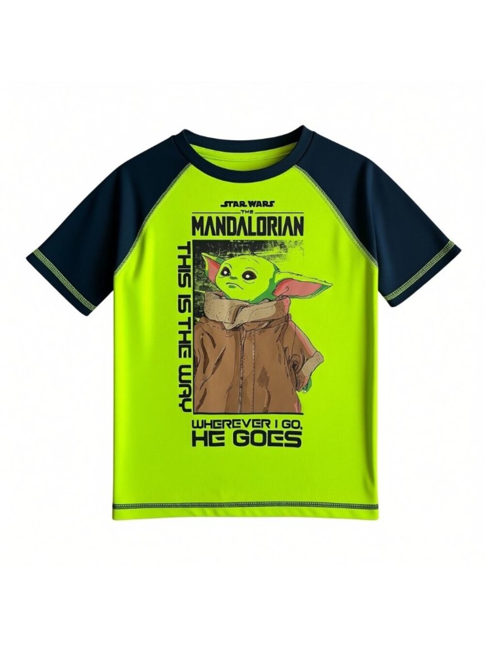 Star Wars The Mandalorian Grogu Boys Active Shirt Size 6 Like New